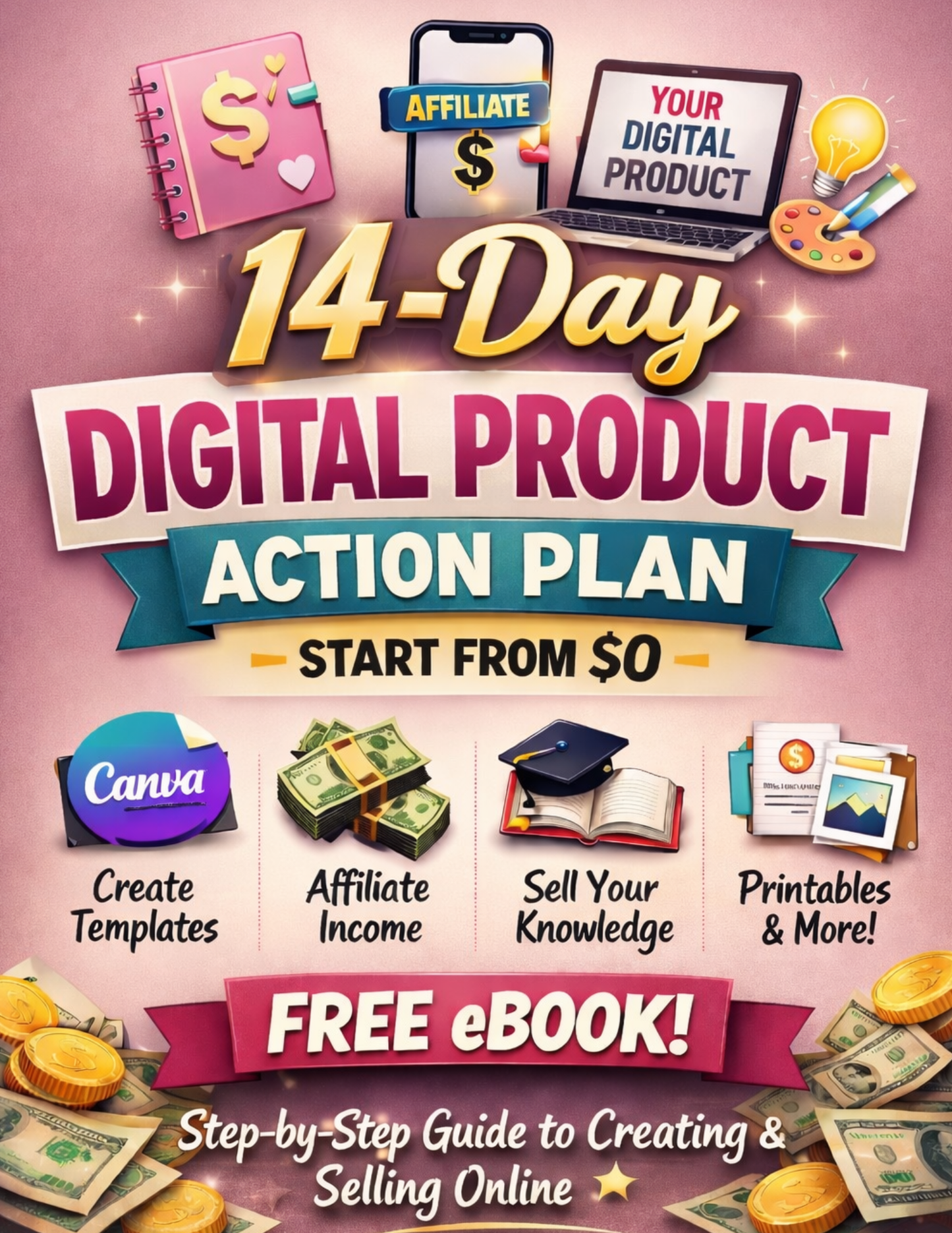 FREE EBOOK: 14-Day Digital Product Action Plan