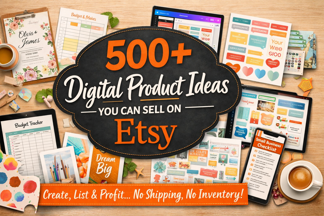 500+ Digital Product Ideas You Can Sell on Etsy