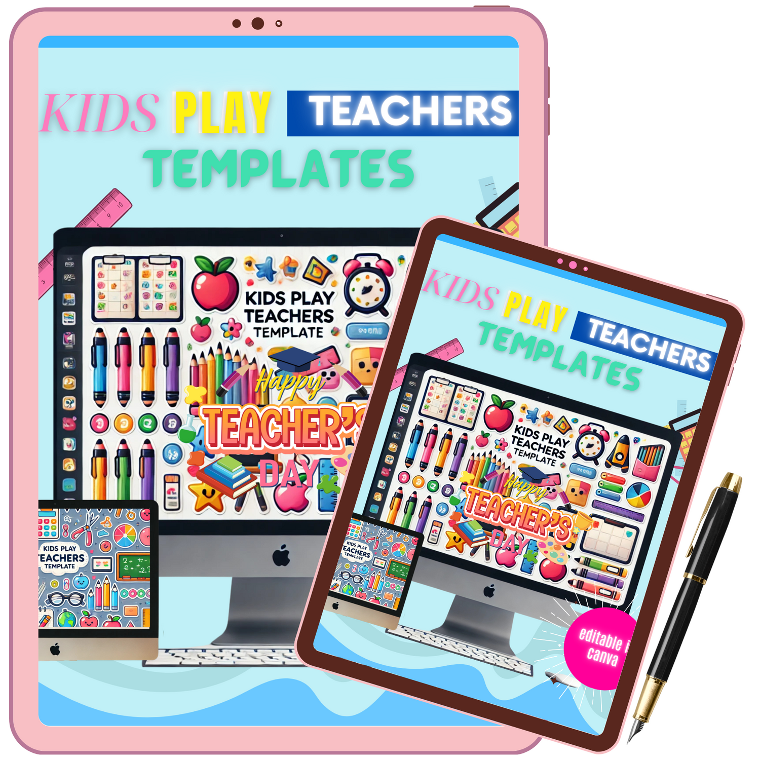 KIDS PLAY TEACHER TEMPLATE