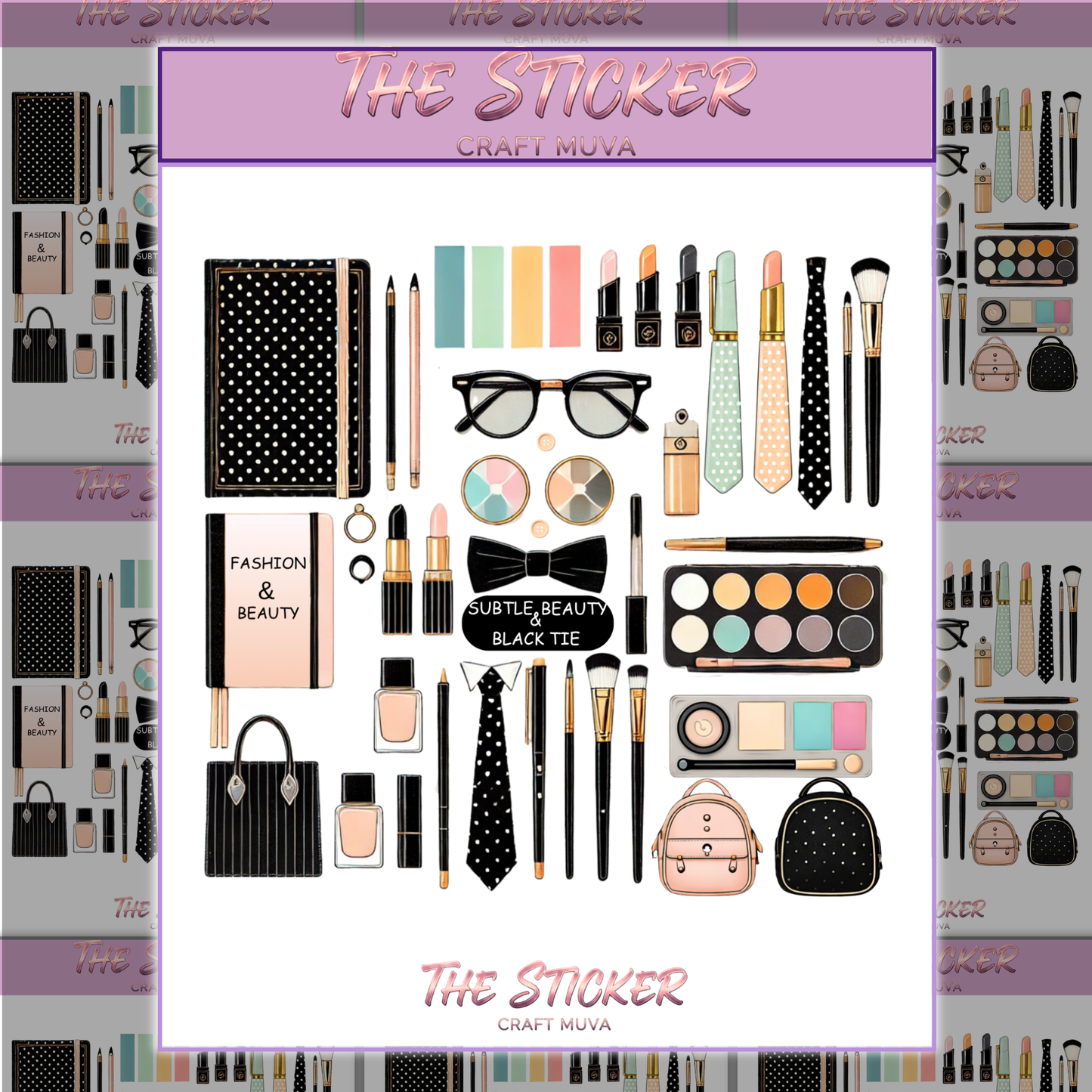 BLACK TIE PLANNER STICKERS