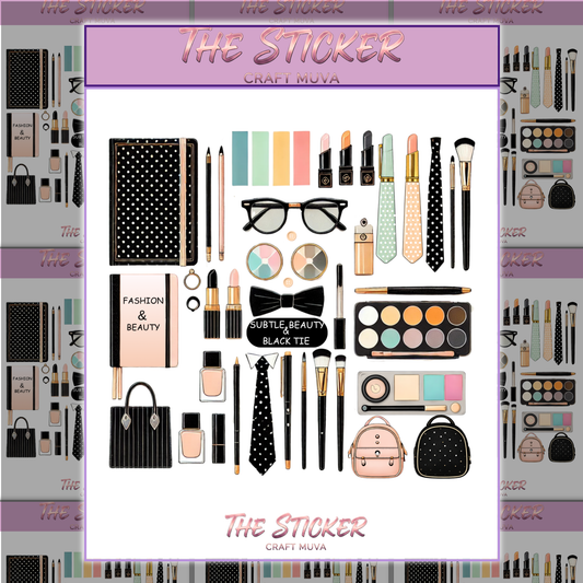 BLACK TIE PLANNER STICKERS