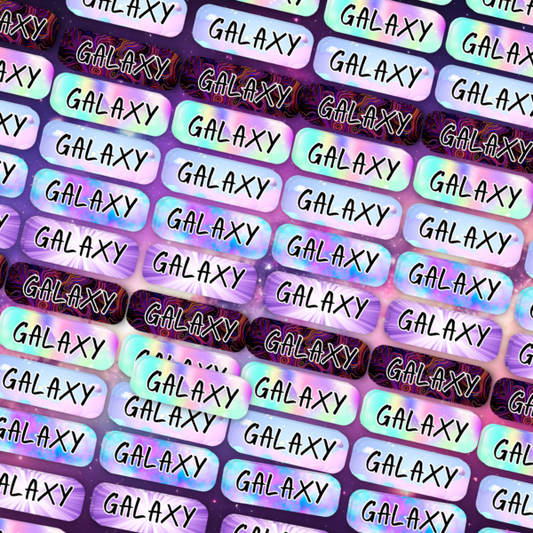 Glitter Galaxy Name Labels