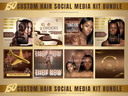 Instagram Hair Promo Template Kit