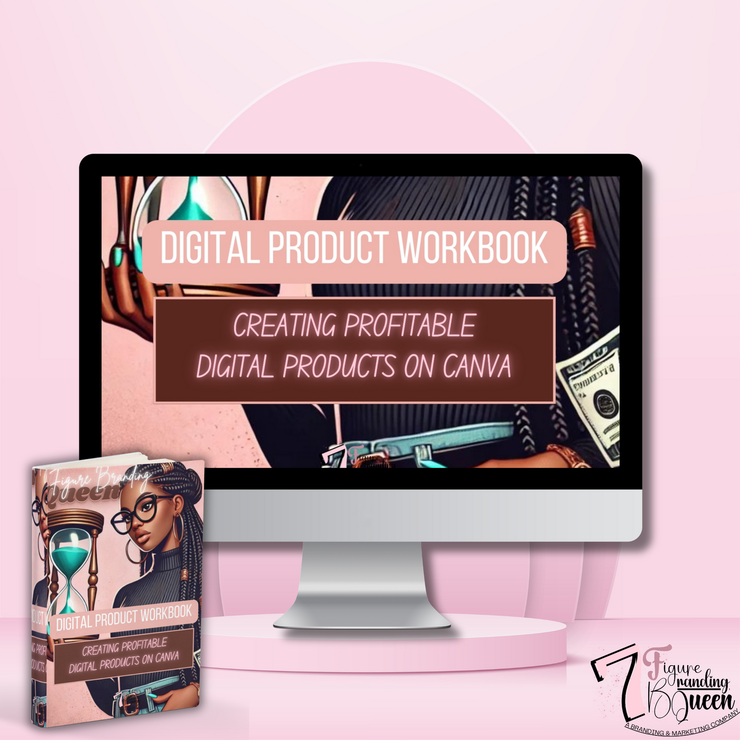 Digital Product WorkBook - Creating Profitable Digital Products On Canva - with MRR/PLR