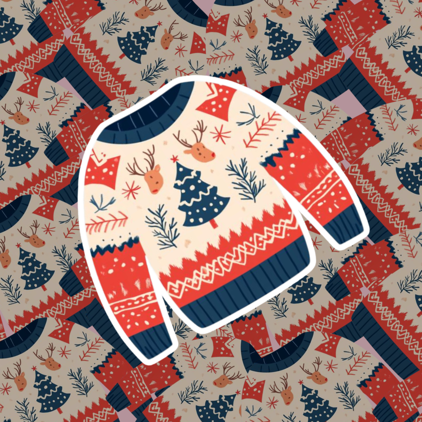 Knit & Cozy Sweater Sticker