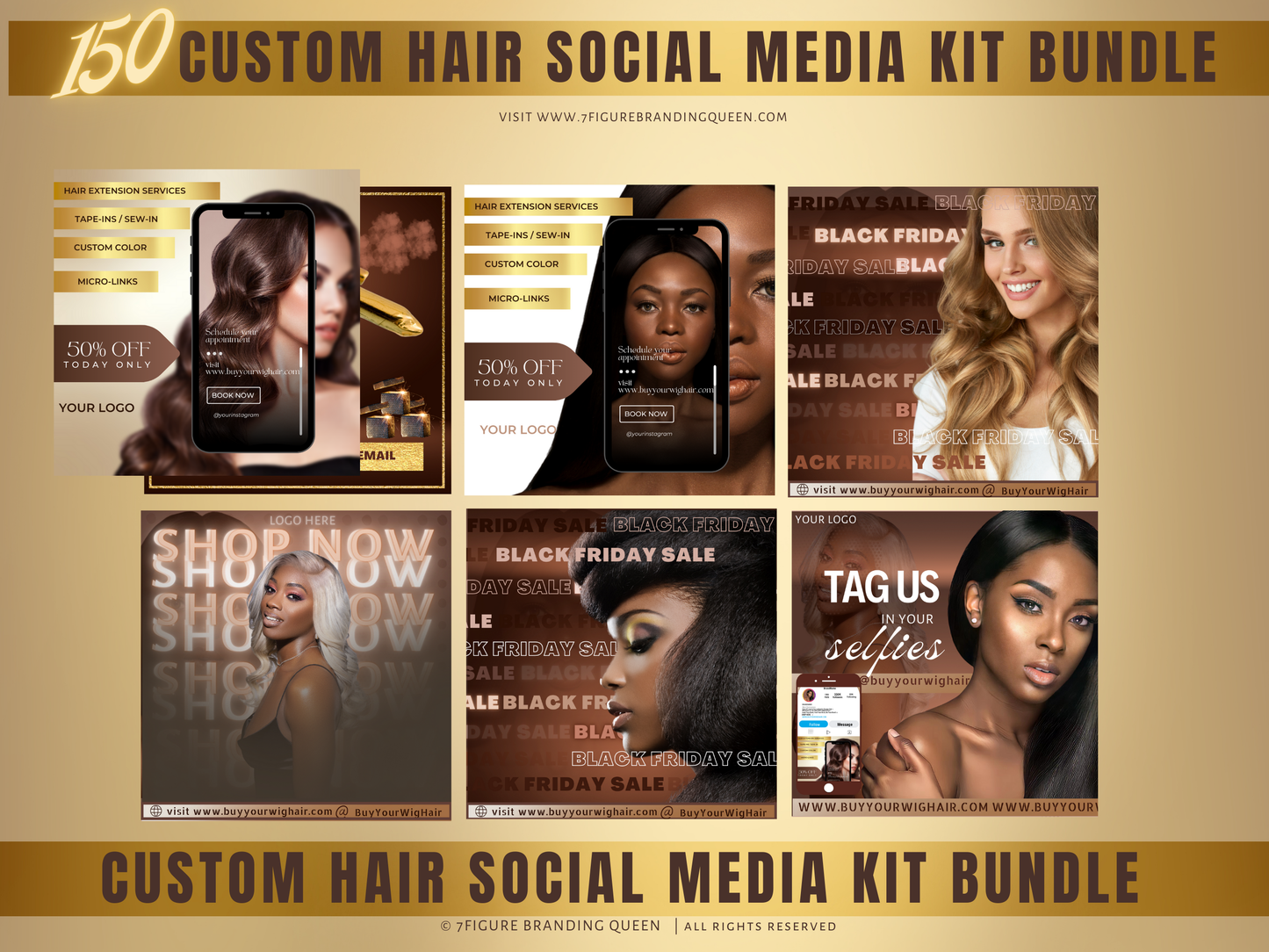 Instagram Hair Promo Template Kit