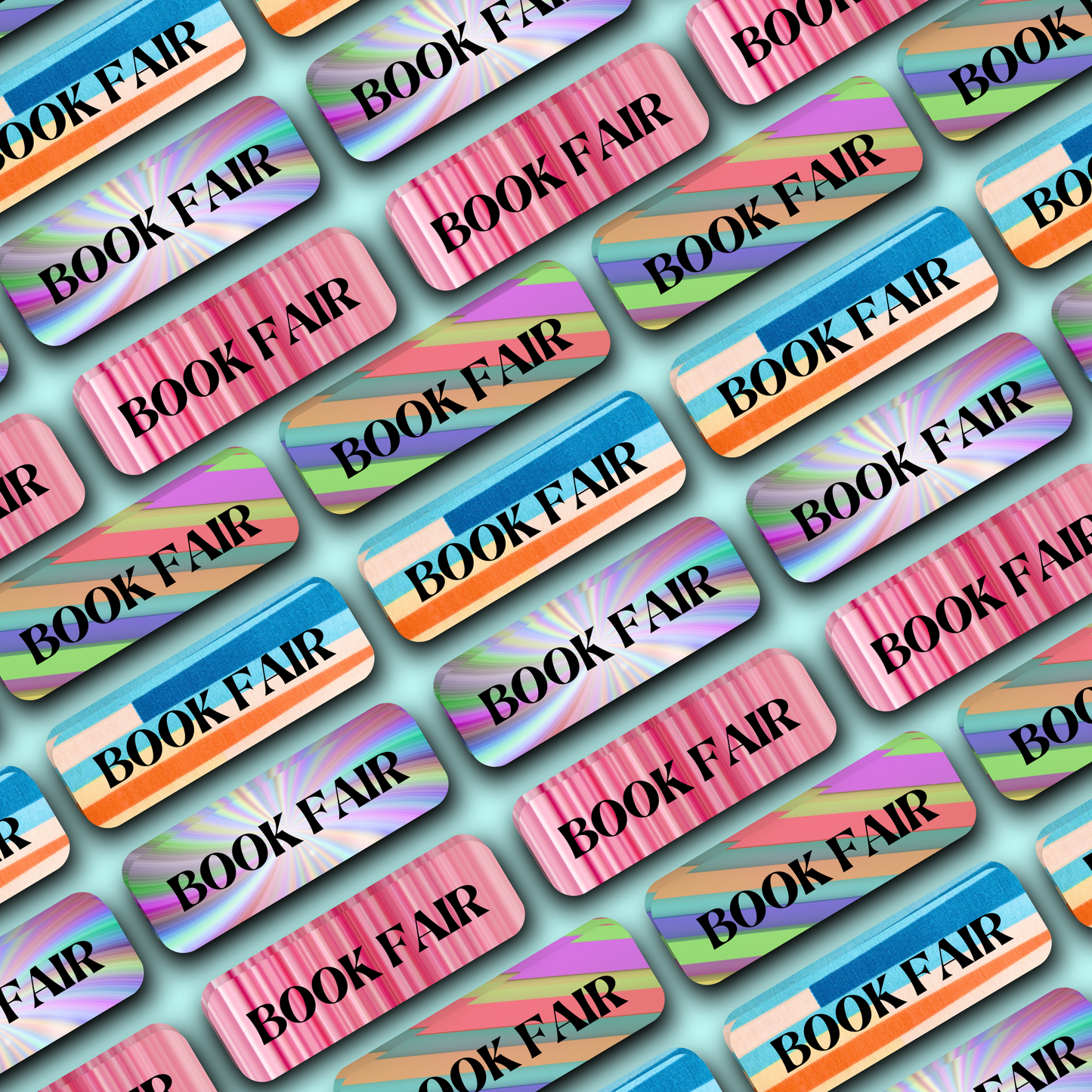 Multi-Stripes Name Labels