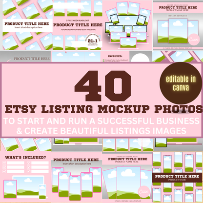 40 Etsy Listing Mockup