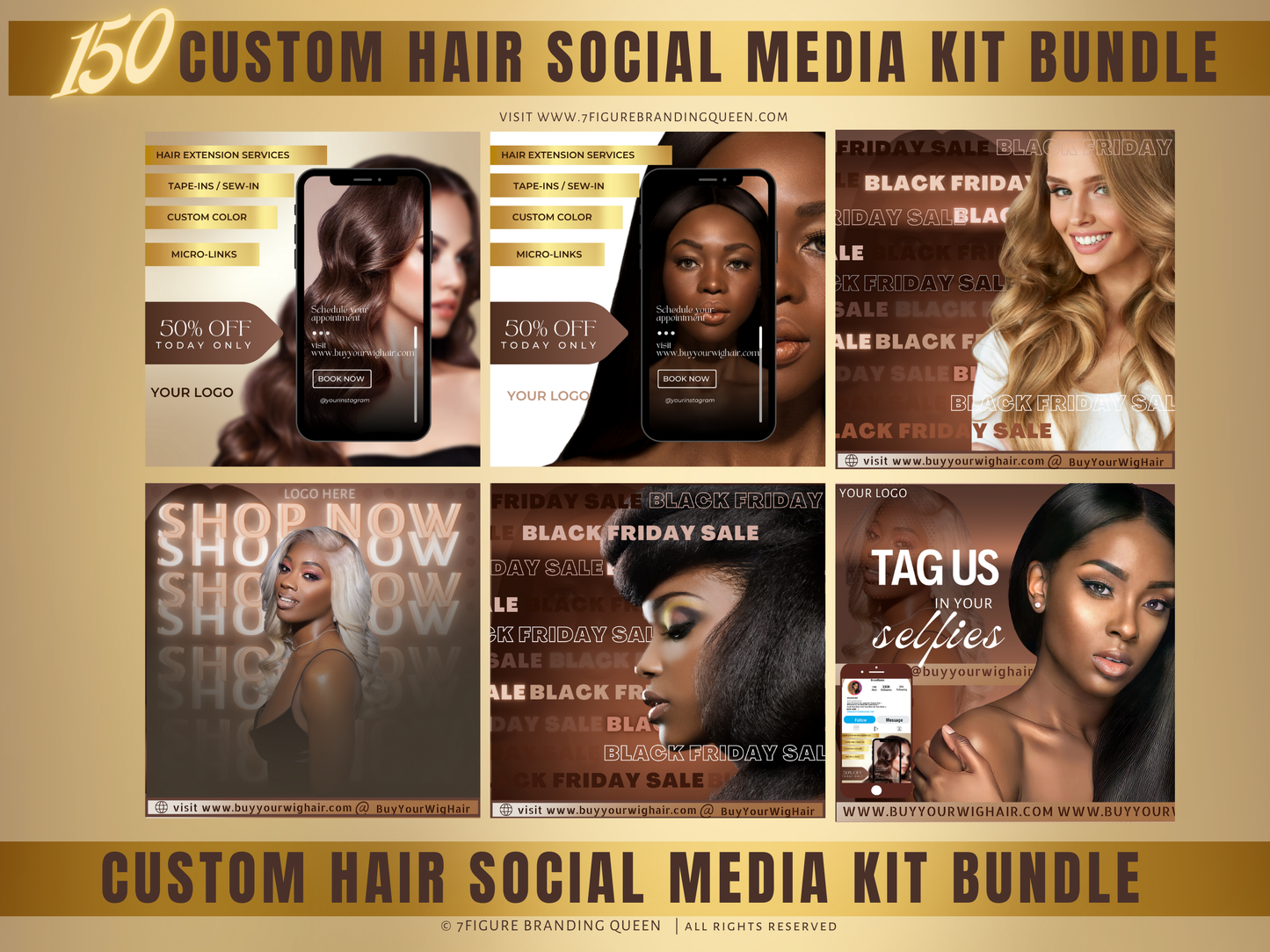 Instagram Hair Promo Template Kit