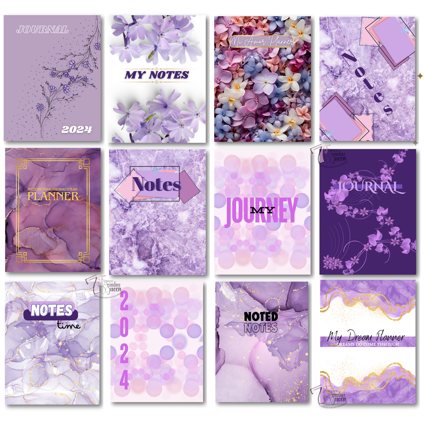 Purple Rain Planner Covers