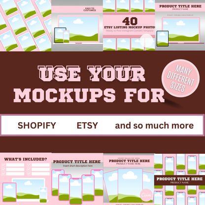 40 Etsy Listing Mockup