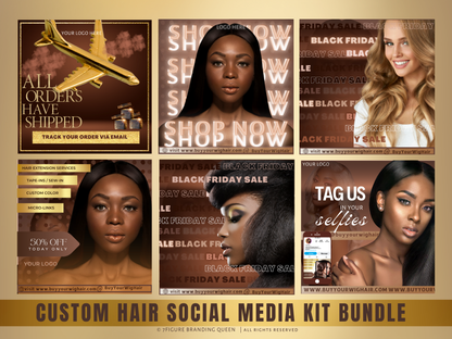 Instagram Hair Promo Template Kit