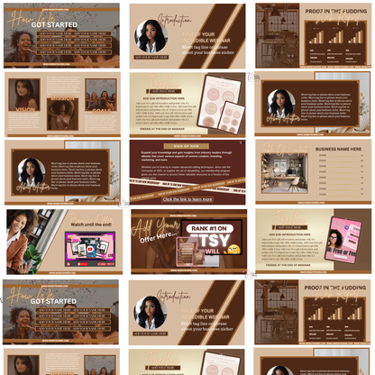 Brown Harmony Presentation Slide Templates