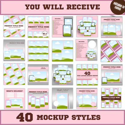 40 Etsy Listing Mockup