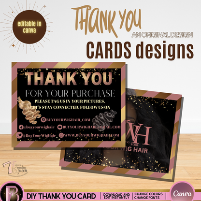 GOLDEN HARMONY THANK YOU CARD