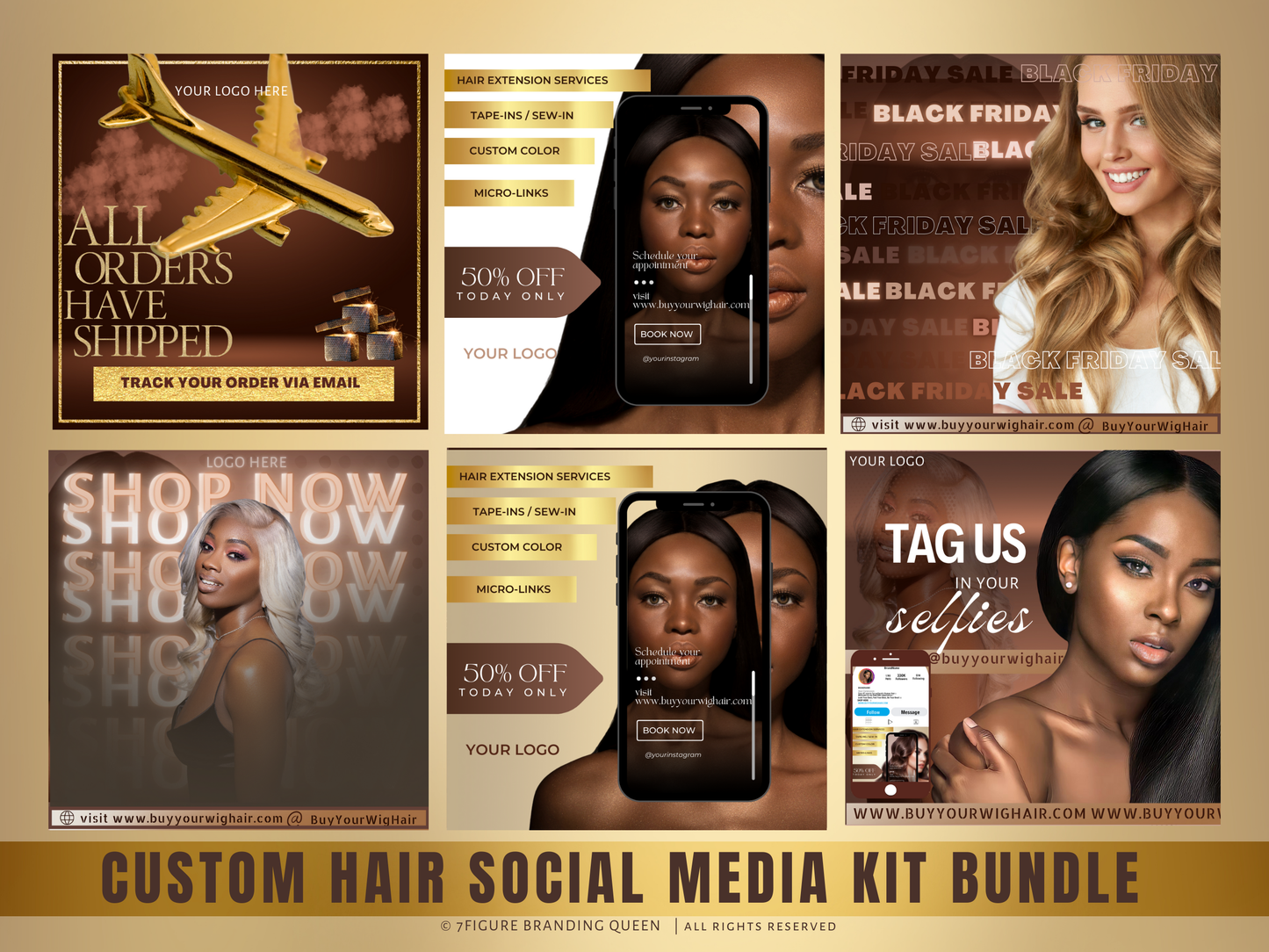 Instagram Hair Promo Template Kit