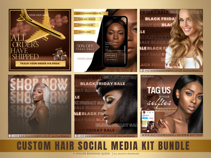 Instagram Hair Promo Template Kit