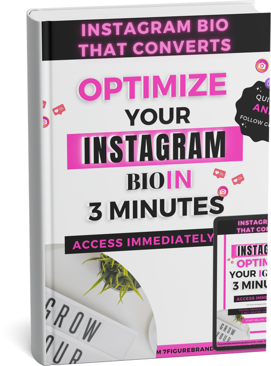 OPTIMIZE YOUR INSTAGRAM BIO IN 3 MINUTES