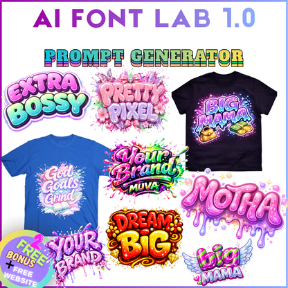 AI FONT PROMPT GENERATOR OG