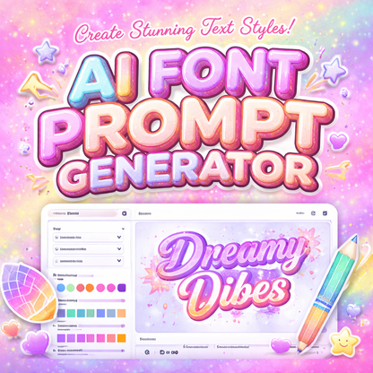 AI FONT PROMPT GENERATOR OG