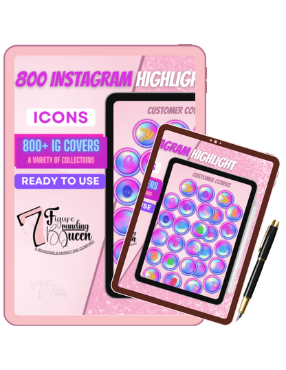 NEON INSTAGRAM HIGHLIGHT ICONS