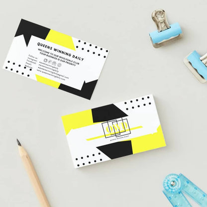 Sleek Yellow Business Card