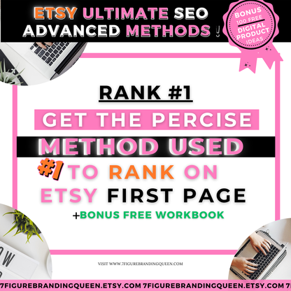 RANK #1 PRECISE METHOD USED TO RANK ON ETSY FIRST PAGE
