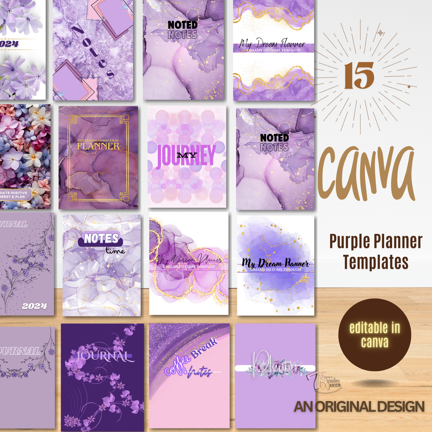 Purple Rain Planner Covers