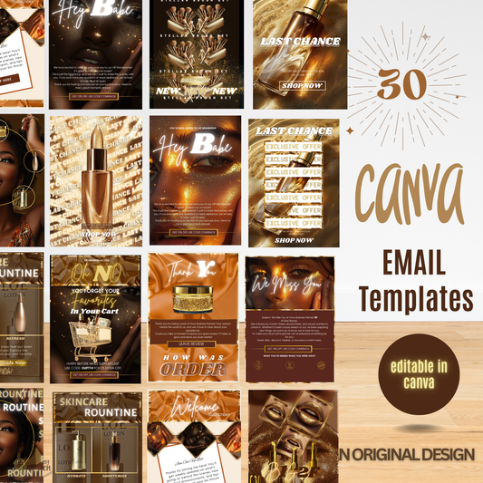 Golden Chocolate Email Templates
