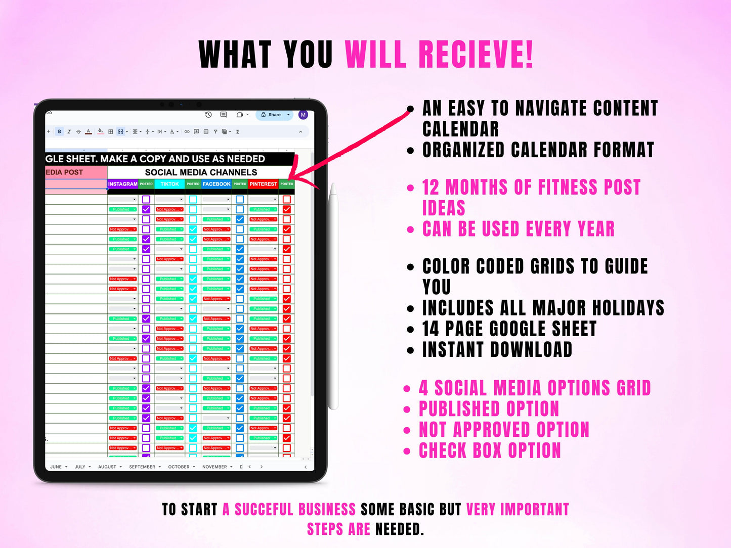 365 SOCIAL MEDIA FITNESS CONTENT IDEA