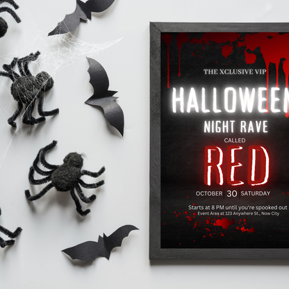 It Bloody Halloween Party Invitation