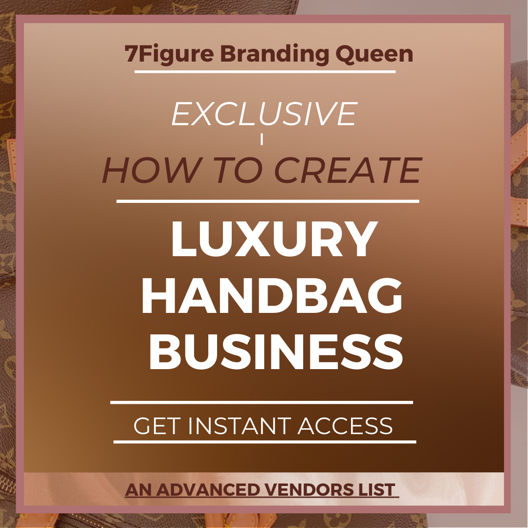 LUXURY HANDBAG BUSINESS +20 FREE VENDORS