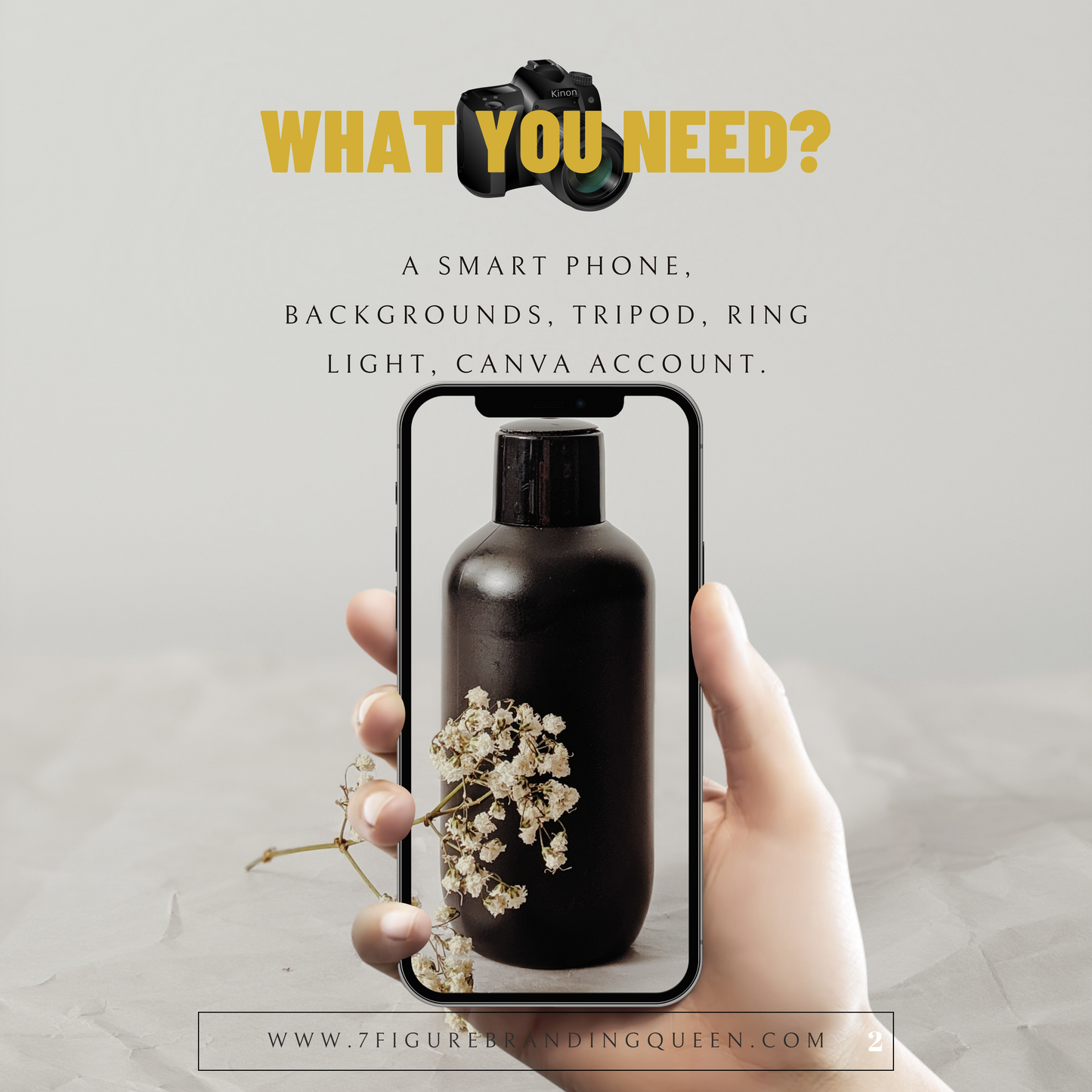 GUIDE TO CREATING QUALITY PRODUCT PHOTOS USING CANVA / IOS