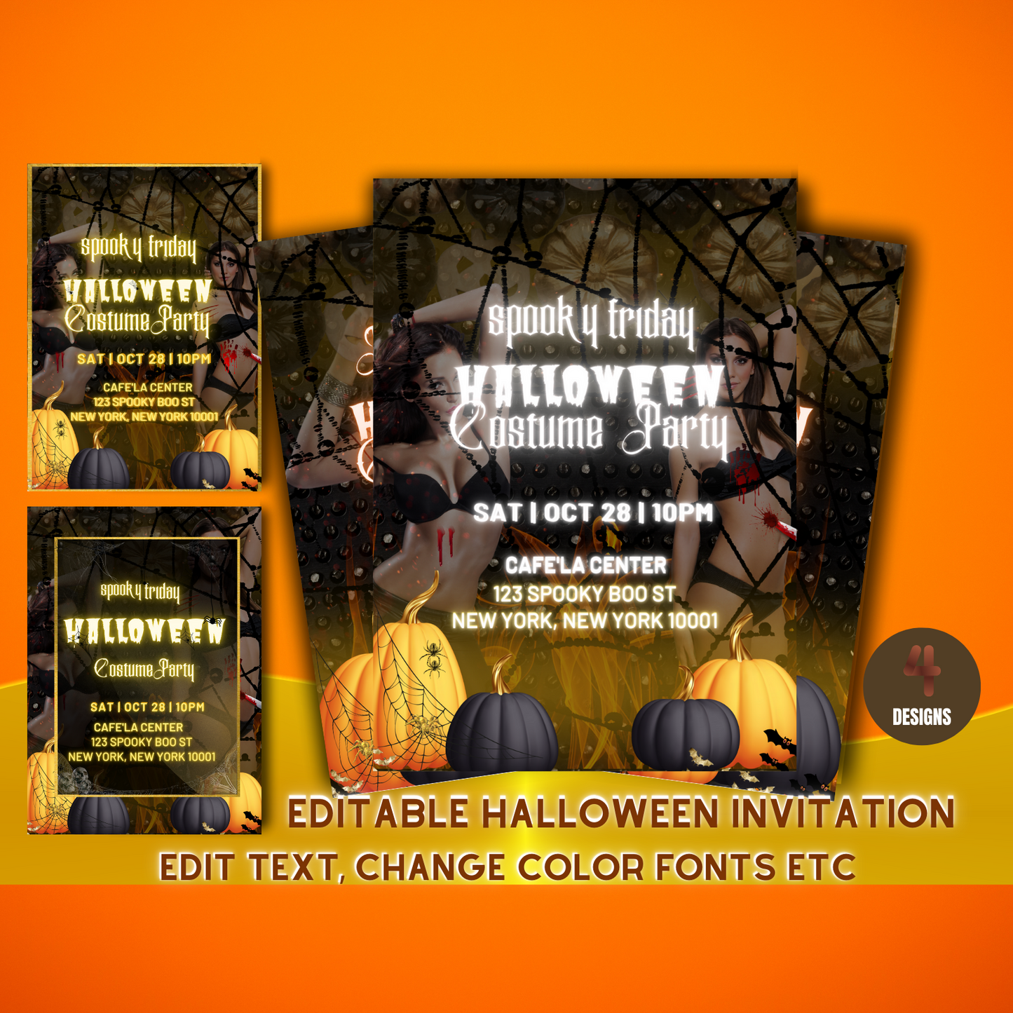 Spooky Friday Halloween Party Invitation