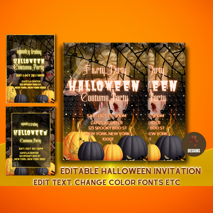 Spooky Friday Halloween Party Invitation