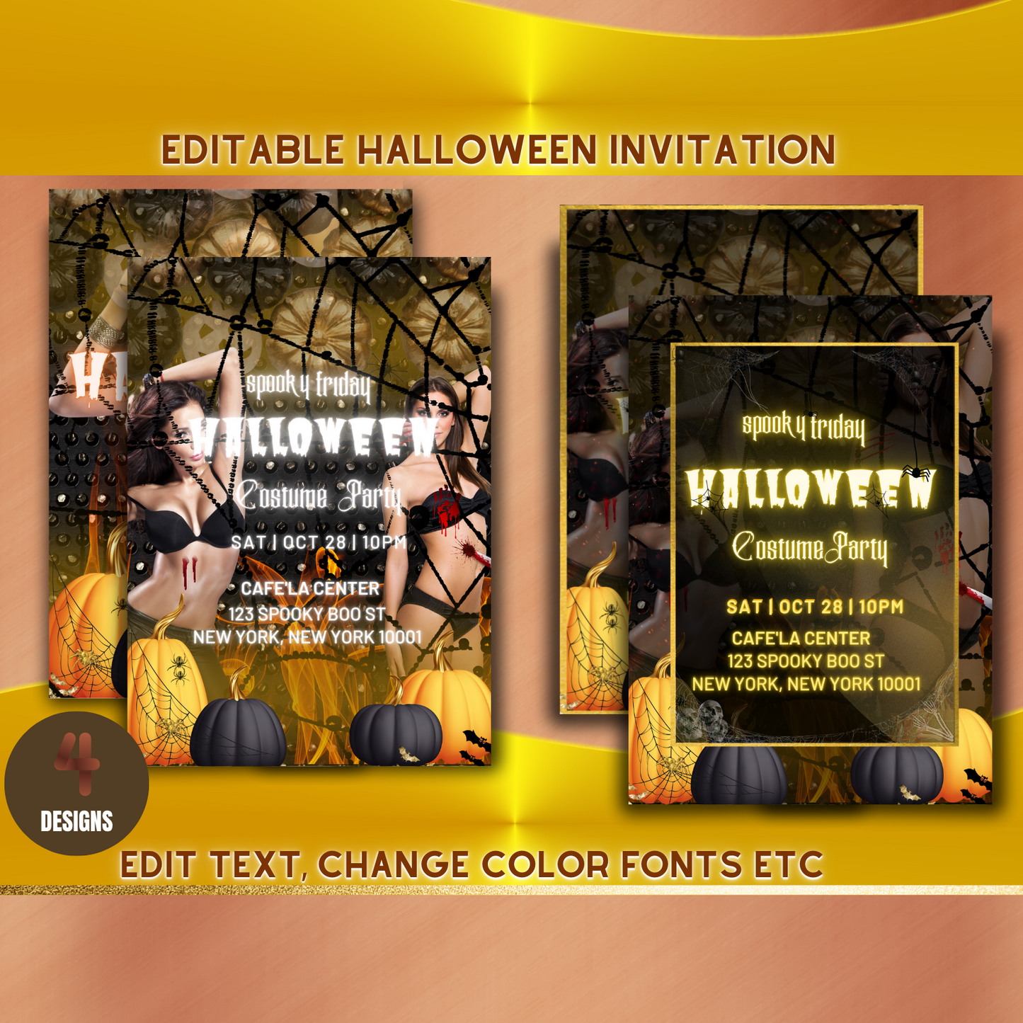 Spooky Friday Halloween Party Invitation