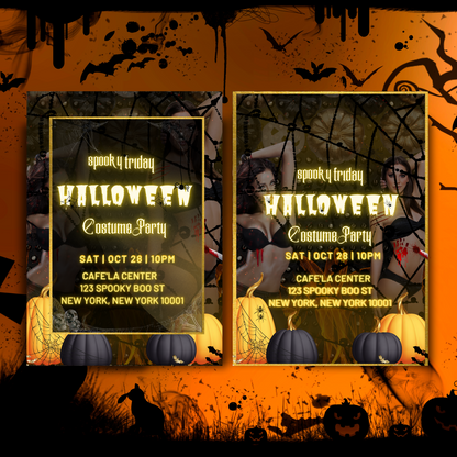 Spooky Friday Halloween Party Invitation